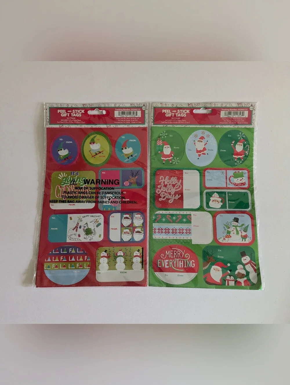 Holiday Gift Bags, Stickers, Tags  Bundle Assortment